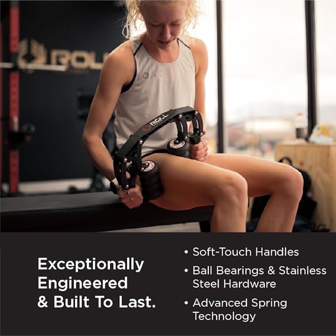 ROLL Recovery R8 (Carbon Black) - Deep Tissue Massage Roller - Bloomnest