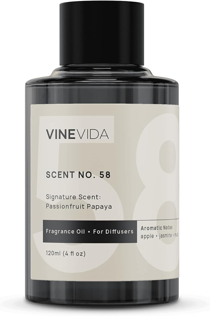 VINEVIDA [4 Fl Oz] Passionfruit Papaya Fragrance Oil for Cold Air Diffusers, Essential Oils for Diffuser Oil Refill & Air Freshener Room Spray - Bloomnest