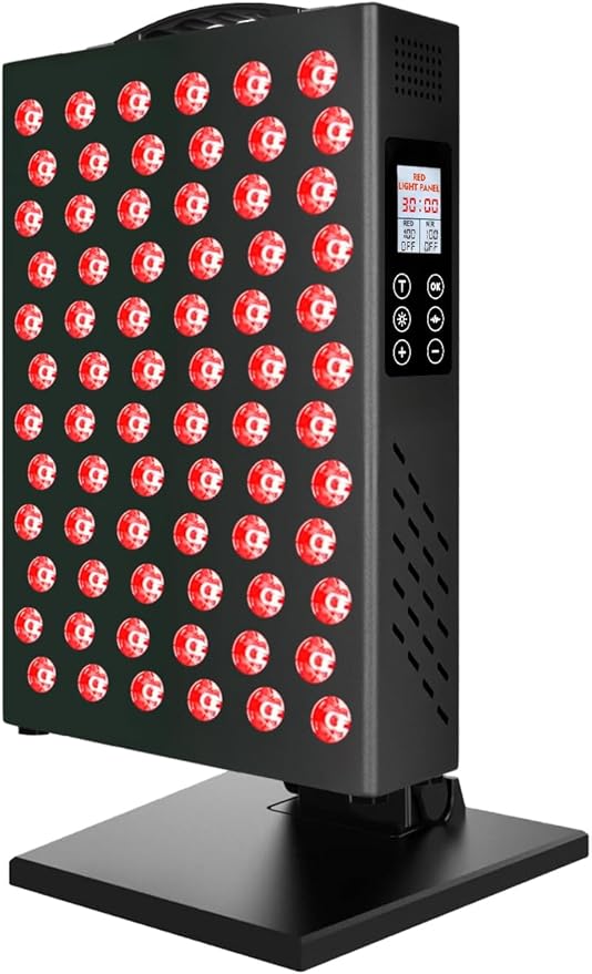 Red Light Therapy for Body and Face, 660nm 850nm Infrared Red Light Therapy Panel, 72 Dual Chip LEDs Device for Skin Care, Better Sleep & Recovery YIPFREE