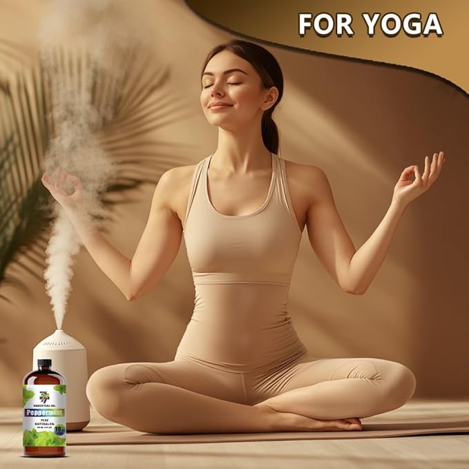 Peppermint Essential Oil (16 oz/480 ml) — Peppermint Oils for Aromatherapy, diffusers, humidifiers, Home fragrances, DIY Skin Care, Soap Making, DIY Candle, Yoga, and Meditation - Bloomnest