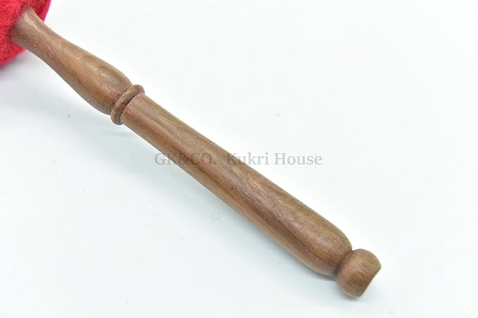 9 Inches Tibetan Singing Bowl Mallet Wooden Felt Striker Sound Bowl Meditation Mallet Sound Bowl Stick Meditation Yoga Tibetan sound bowl mallet (9 Inches) - Bloomnest