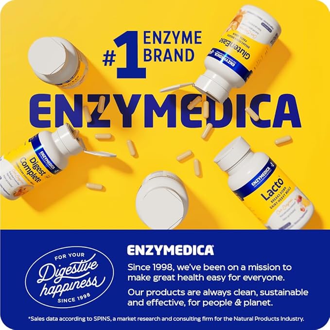 Enzymedica Digest Gold + ATPro, Maximum Strength, Fast-Acting, Helps Digest Large Meals, Prevents Bloating and Gas, 240 Count (FFP) - Bloomnest