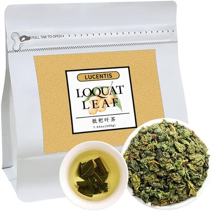 Loquat Leaf Tea 200g (7oz) – Traditional Herbal Loose Leaf Tea, Soothing & Caffeine-Free, 枇杷叶茶 - Bloomnest