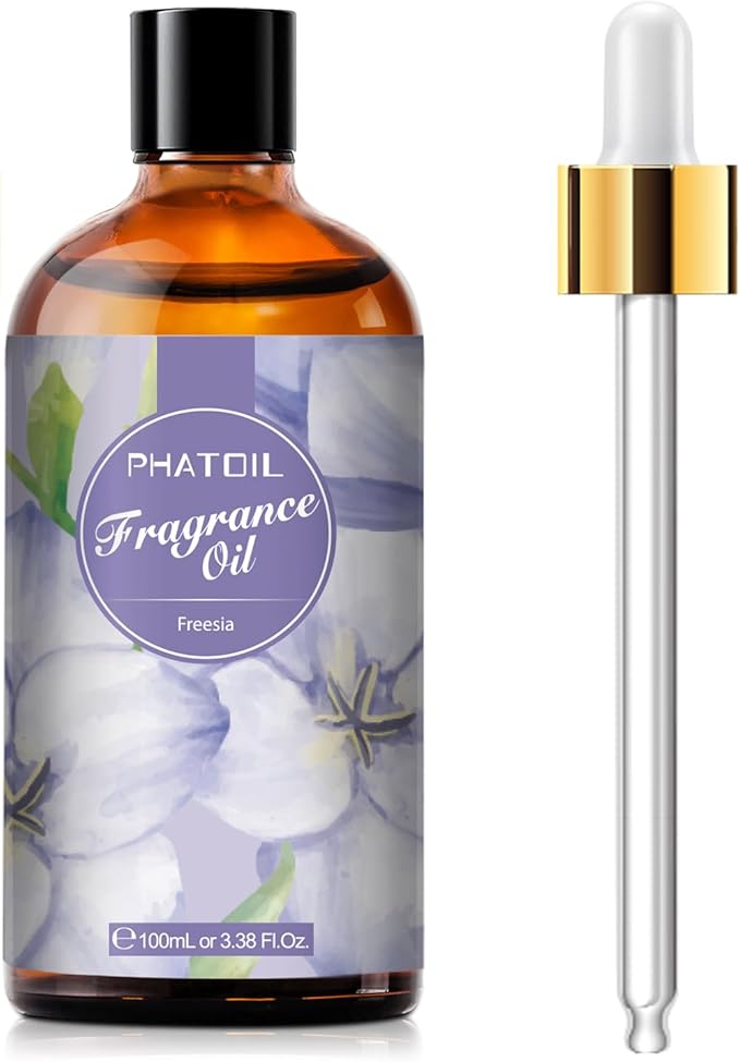 PHATOIL 3.38FL.OZ Freesia Fragrance Oils for Aromatherapy, Essential Oils for Diffusers for Home, Perfect for Diffuser, DIY Candle and Soap Making, DIY Scented Products - 100ml - Bloomnest
