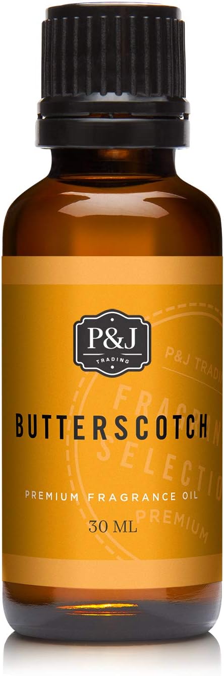 P&J Fragrance Oil Butterscotch 30ml - Candle Scents, Soap Making, Diffuser Oil, Fresh Scents PJTrading