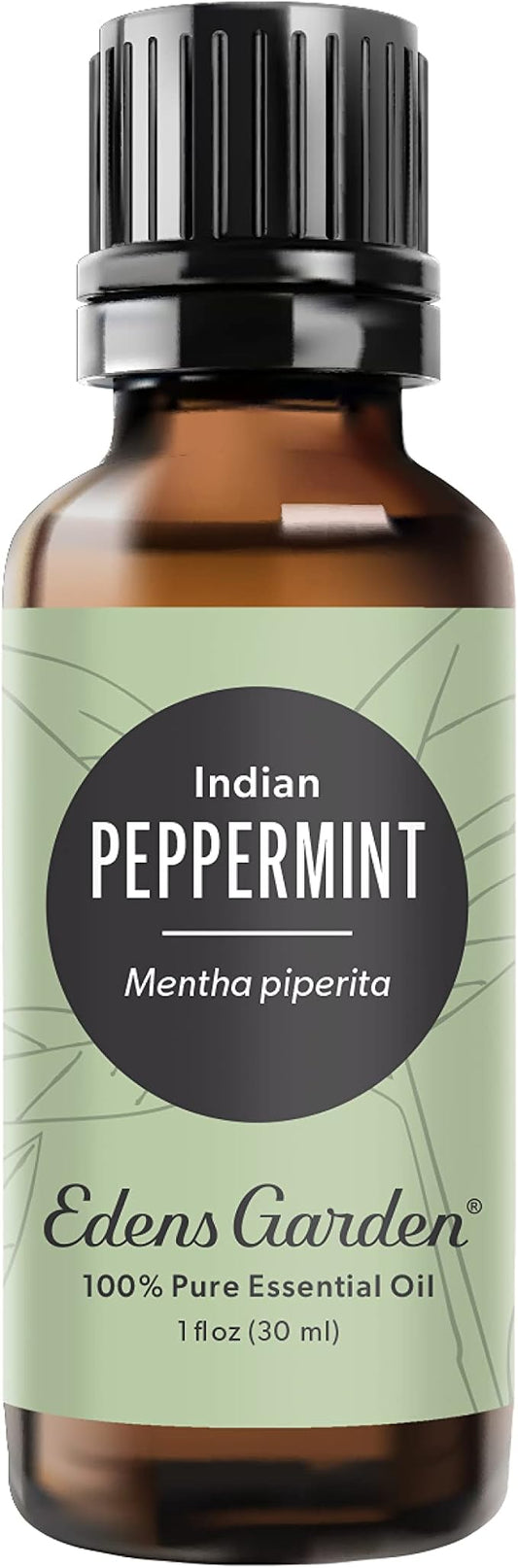 Edens Garden Peppermint- Indian Essential Oil- 100% Pure Premium Grade, Undiluted, Natural, Therapeutic, Aromatherapy, The Best for Diffuser, Face, Candle, Humidifiers 30 ml (1 fl oz) - Bloomnest