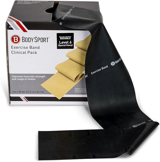 Body Sport Exercise Bands - Resistance Bands in 50 yard Rolls for Fitness, Stretching, or Physical Therapy - Bloomnest