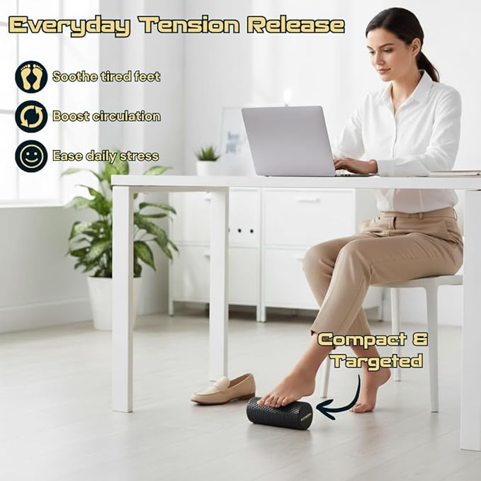 Fitizen Foam Roller – Muscle Massage Rehab Stiff Back Pain Physical Therapy Deep Tissue Firm Exercise Equipment Home Gym Stress Yoga Pilates for The Fit Citizen by FitNation - Bloomnest