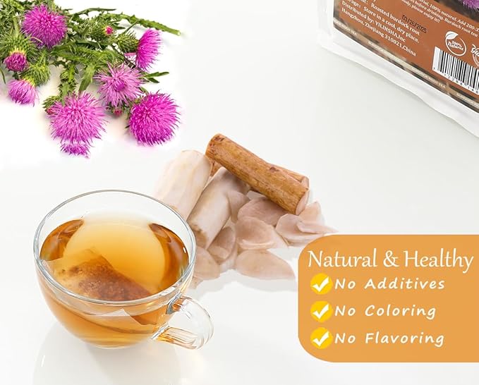 Premium Burdock Root Tea Bags,140 Tea Bags.100% Natural Burdock Tea,No Additives,Caffeine Free. - Bloomnest