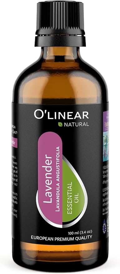 Pure Lavender Essential Oil by O'linear - Tension Relief Oil for Diffuser & Humidifier - Perfect Bedroom Essential for Deep Dreams - Lavender Scented Aromatherapy Oil Candle Making 3.4 FL Oz - Bloomnest