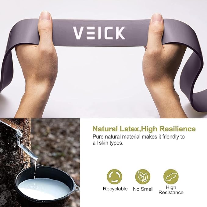 VEICK Resistance Bands for Working Out, Exercise Bands, Workout Bands, Pull Up Assistance Bands, Long Heavy Stretch Bands Set for Men and Women, Power Weight Gym at Home Fitness Equipment - Bloomnest