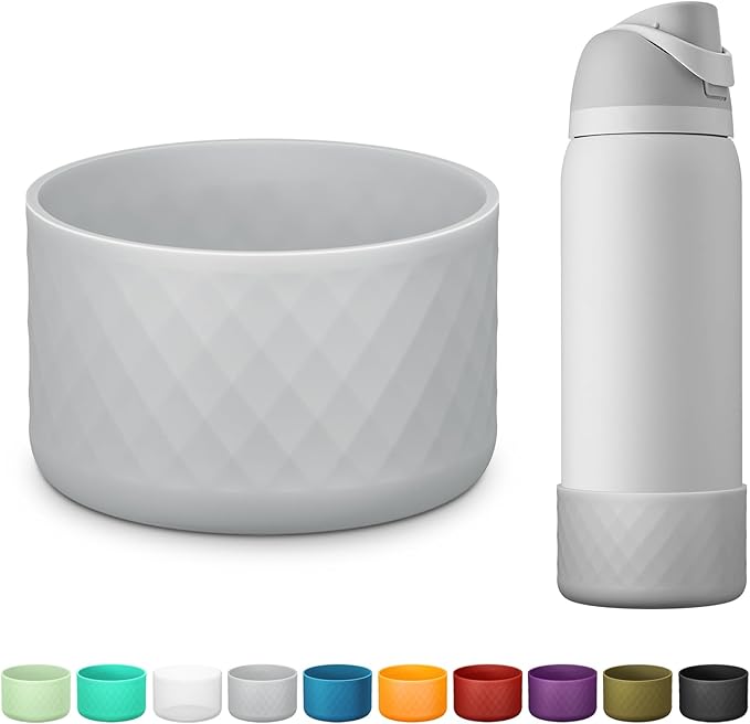 Silicone Boot for Owala Water Bottle 24 oz 32 oz 40 oz, Anti-Slip Protective Sleeve for FreeSip/Twist/Flip Stainless Steel Water Bottles Accessories BEONSKY