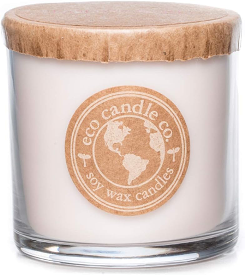 ECO CANDLE CO. Recycled Candle, Baby's Butt, 6 oz. - Scents of Lavender, Baby Powder, & Vanilla - 100% Soy Wax, No Lead, Kraft Paper Label & Lid, Hand Poured, Made from Midwest Grown Soybeans - Bloomnest