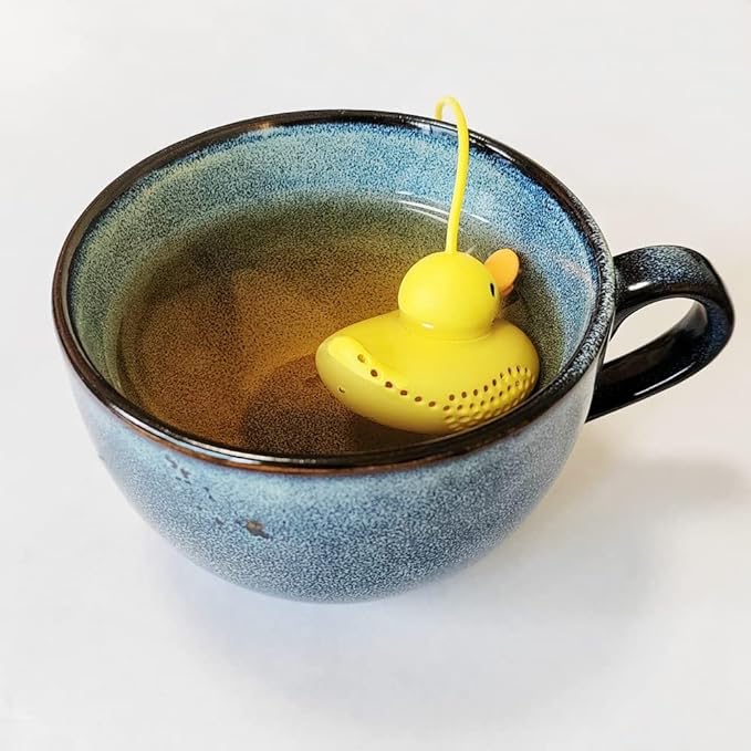 Tea Infusers For Loose Tea Cute Silicone Duckling Tea Infuser, Reusable Tea Infuser Is A Cute Companion For Your Afternoon Tea Time!
