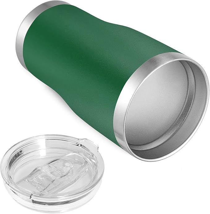 VEGOND 20oz Tumbler Stainless Steel Tumbler Cup with Lid And Straw Vacuum Insulated Double Wall Travel Coffee Mug(dark green package 12) - Bloomnest