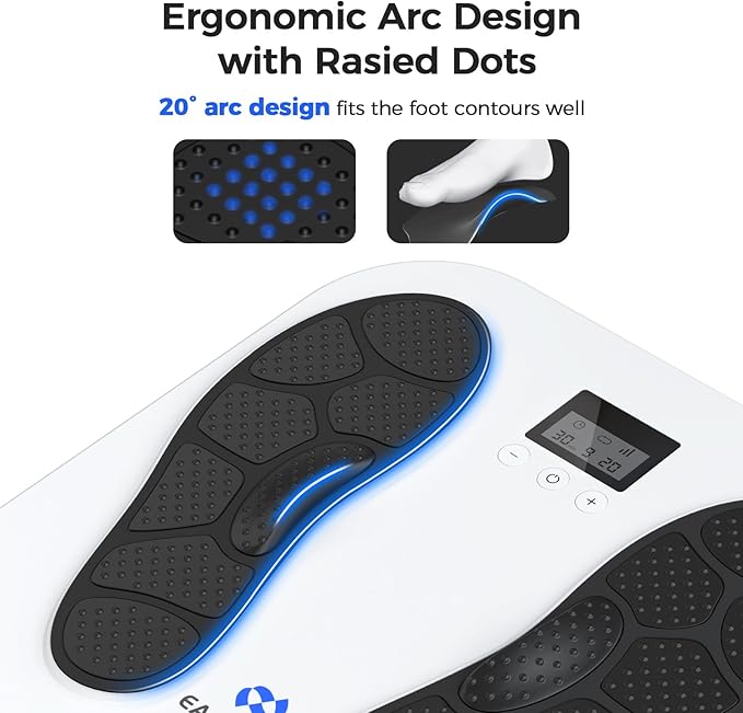 Foot Massager for Neuropathy, Rechargeable TENS EMS Foot Stimulator with 10 Modes 20 Intensities, Feet Circulation Stimulator for Neuropathy, Plantar Fasciitis, Gifts for Mom Dad - Bloomnest