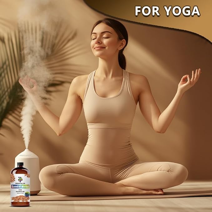 Sandalwood Essential Oil (16 oz/480 ml) — Sandalwood Oils for Aromatherapy, diffusers, humidifiers, Home fragrances, DIY Skin Care, Soap Making, DIY Candle, Yoga, and Meditation - Bloomnest