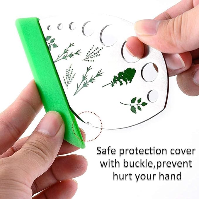 Herb Stripper 9 Holes, 2 Pcs Herbs Destemmer, Stainless Steel Kitchen Gadgets, Vegetable Leaf Stripping Tool, Stem Remover, Looseleaf Trimmer, Greens Separator, Rose Thorn Scraper, Herbalist Supplies - Bloomnest