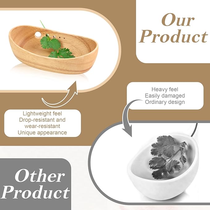 Wooden Herb Stripper Bowl Handmade Herb Stripper Tool with 5 Different Hole Sizes Efficient Herb Peeling Cup Herb Leaf Peeler for Separating Leaves Kale Broccoli Thyme Basil Rosemary - Bloomnest