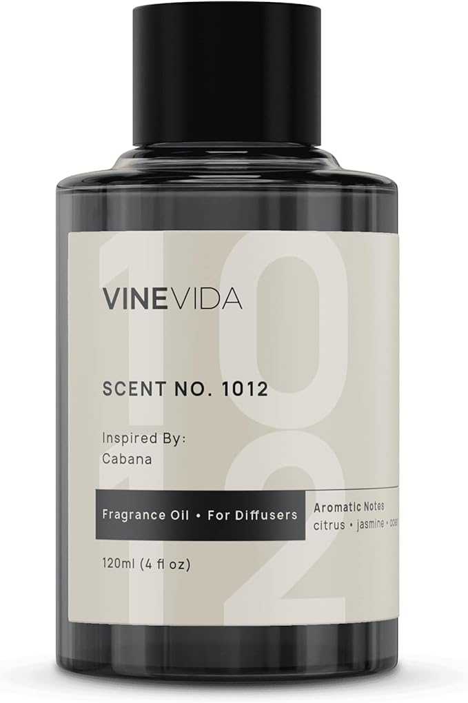 VINEVIDA [4 Fl Oz] Luxury Hotel Scent Diffuser Oil - Scent No.1012 Inspired by Ritz Carlton Hotel, Fragrance for Cold Air Diffuser, Home Luxury Scents, Scents Collection Essential Oil for HVAC VINEVIDA