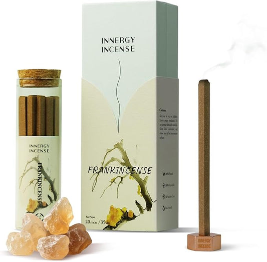 Sacred Christmas Aroma - Innergy Frankincense Incense Sticks, Traditional Spiritual Gift Set, Deep Meditation & Prayer Incense - Bloomnest