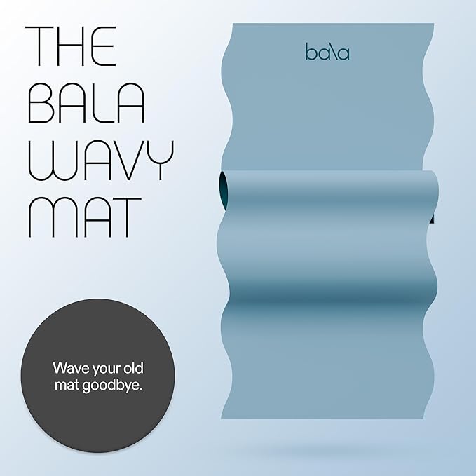 Bala Yoga Mat for Home Gym - Non Slip Exercise Mat for Home Workout, Stretching, Pilates, Aerobics & Floor & Fitness Work Out - Indoor Exercising Mat - Bloomnest