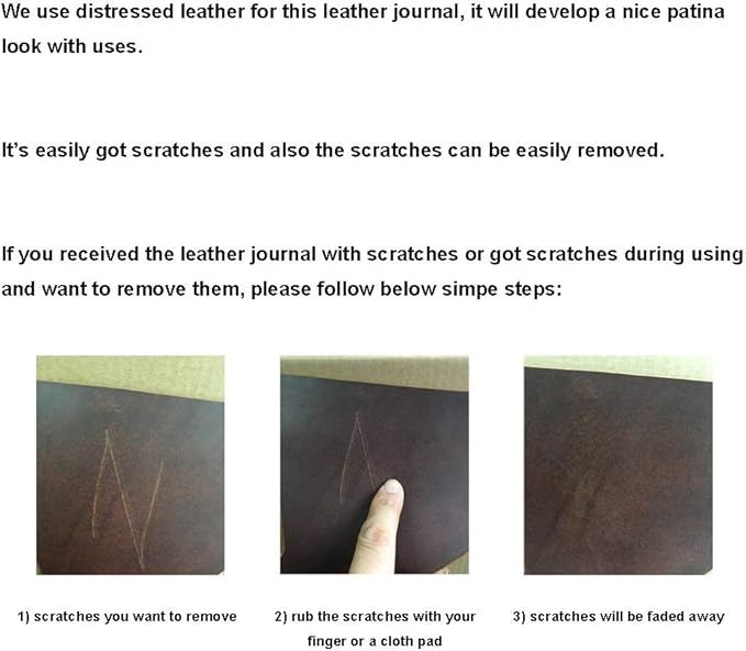 Leather Journal Writing Notebook - Genuine Leather Bound Daily Notepad for Men & Women Lined Paper 240 Kraft Pages, Handmade, Rustic Brown, 5 x 7 in - Bloomnest