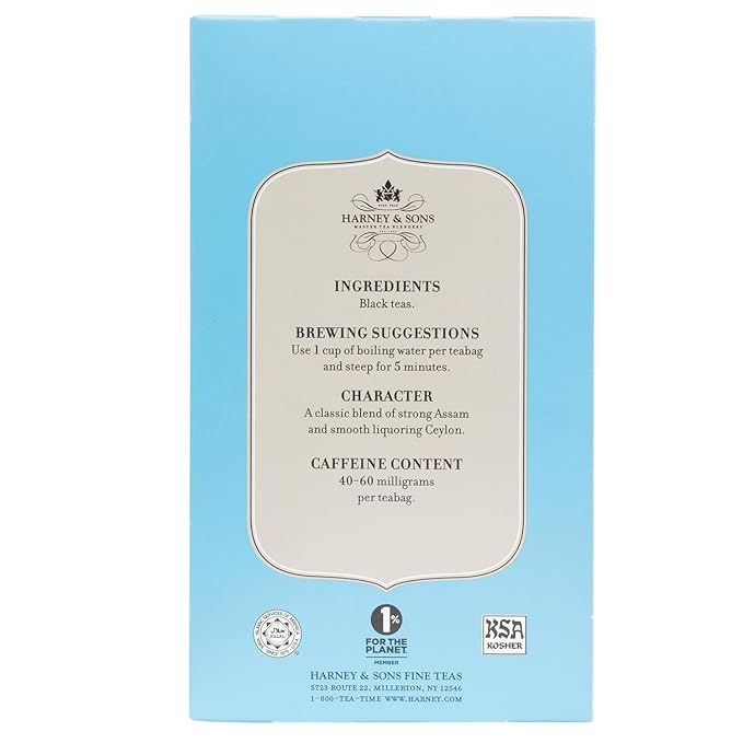 Harney & Sons Black Tea, Orange Pekoe, 20 Tea Bags - Bloomnest