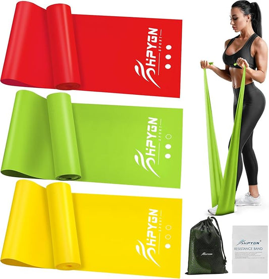 Resistance Bands, Exercise Bands, Physical Therapy Bands for Strength Training, Yoga, Pilates, Stretch Elastic Band with Different Strengths, Workout Bands for Home Gym - Bloomnest