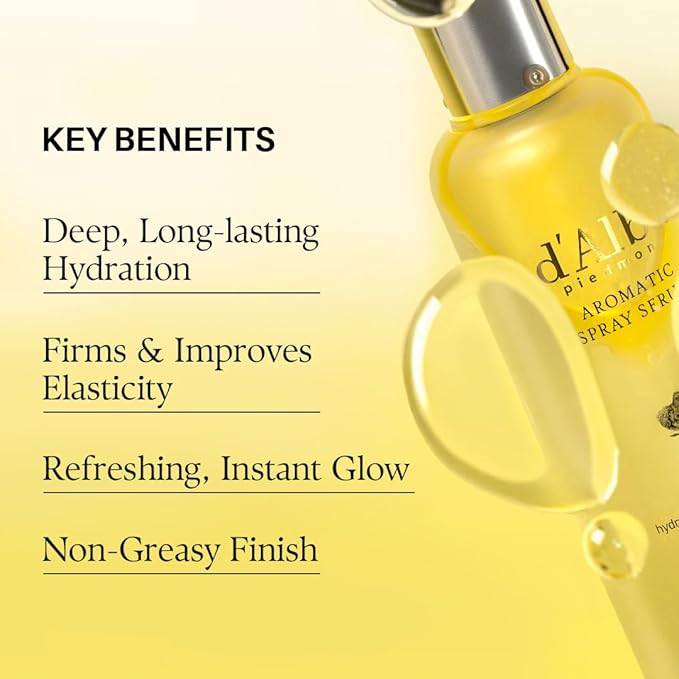 d'alba Piedmont Italian White Truffle First Aromatic Spray Serum, Fragrant VEGAN Glowy Antioxidant Face Mist, Deep Hydration Skin Firmness, Korean Skin Care (2.02 fl.oz) - Bloomnest