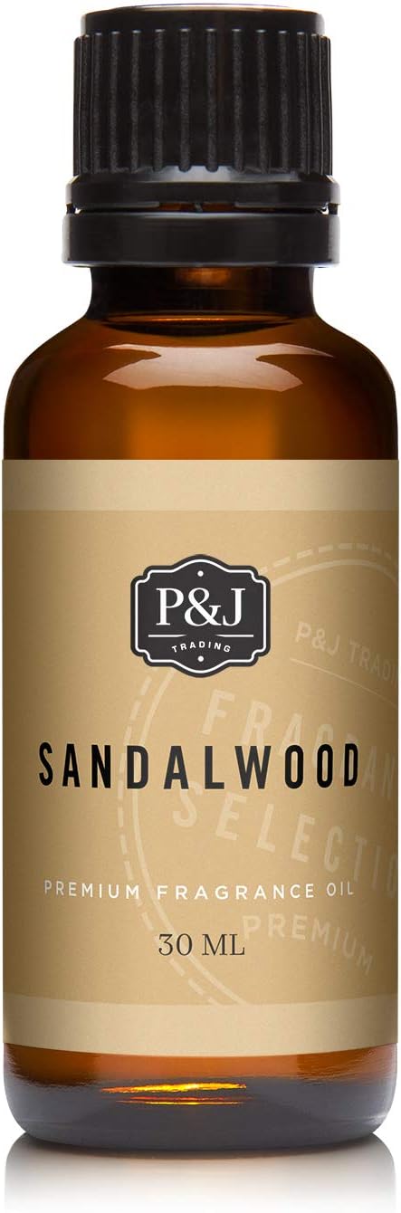 P&J Trading Fragrance Oil | Sandalwood Oil 30ml - Candle Scents for Candle Making, Freshie Scents, Soap Making Supplies, Diffuser Oil Scents PJTrading