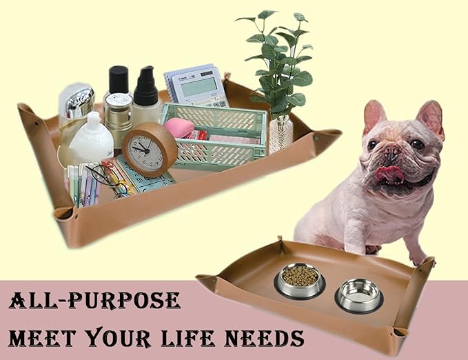 Leather Plant Repotting Mat Waterproof Transplanting Mat Indoor Succulent Potting Portable Gardening Mat, 30" X 18" Thickened Foldable Plant Potting Tray and Mess Control mat - Bloomnest