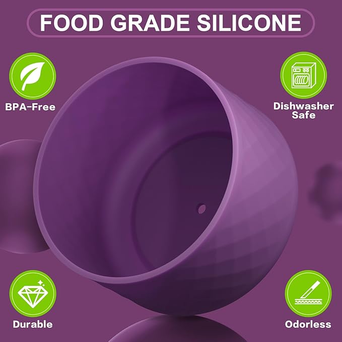 Silicone Boot for Owala Water Bottle 24 oz 32 oz 40 oz, Anti-Slip Protective Sleeve for FreeSip/Twist/Flip Stainless Steel Water Bottles Accessories BEONSKY