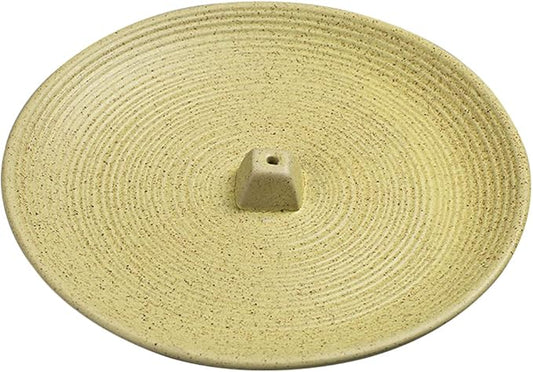 Insence-Stick Holder Ceramic Incense Holder for Sticks Simple Style Incense Burner Insence Tray for Set for Office Yoga Livingroom and Outdoors (Yellow) - Bloomnest