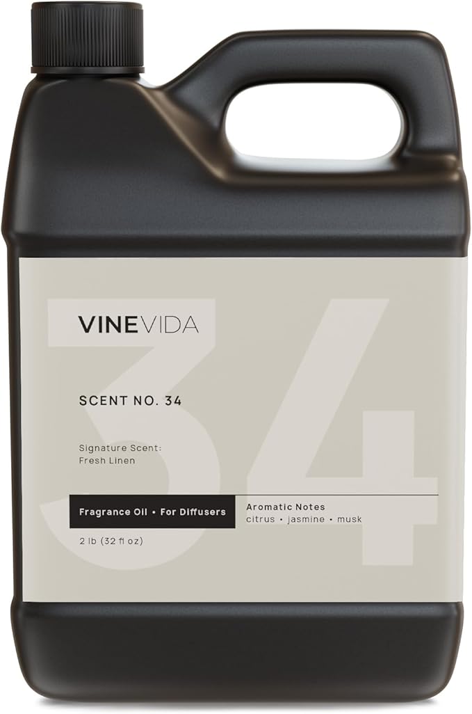 VINEVIDA [32 Fl Oz] Fresh Linen Diffuser Oil - Hotel Fragrance, Cold Air Diffuser - Hotel Oil Scents - Home Scent - Bloomnest