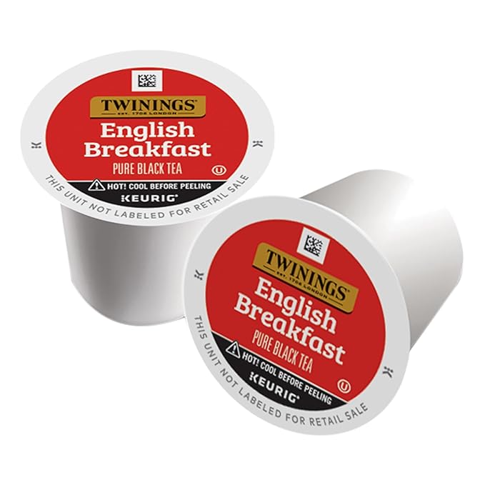 Twinings English Breakfast Black Tea K-Cup Pods for Keurig, 56 Count (Pack of 1) Smooth, Flavourful, Robust, Caffeinated, Enjoy Hot or Iced - Bloomnest