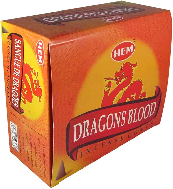Dragon's Blood Incense Cones and Cone Incense Burner Bundle Insence Insense Hem Incense TRUMIRI