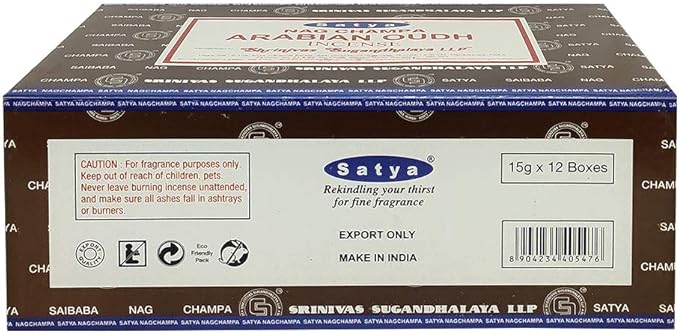 Arabian Oudh Incense Sticks and Holder Bundle - Satya Incense - Bloomnest
