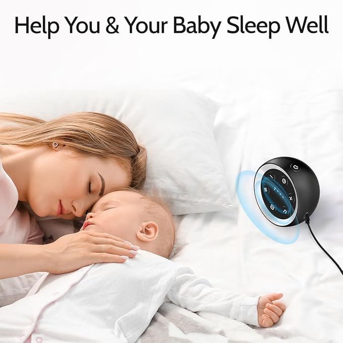 White Noise Machine Calming Sleep Sound Machine with 32 Soothing Sounds Loud Pink Brown Noise Machine for Baby Kid Adults Noise Cancelling Machine with 36 Volume Levels 4 Timer for Office Privacy - Bloomnest