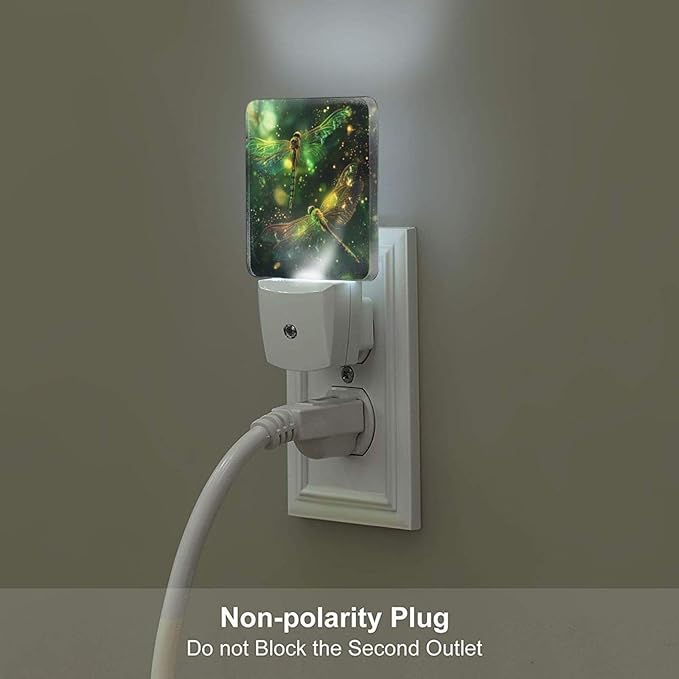 Led Night Light, Dragonfly Decorative Plug in Nightlights,with Smart Auto Dusk to Dawn Night Light for Bedroom, Kitchen, Nursery, Bathroom - Bloomnest