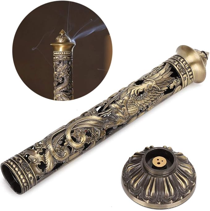 Incense Holder, 3.3x2.8in Dragon Incense Burner, Dragon Incenses Holder Suitable for Home Decoration or Tea Room Decoration - Bloomnest