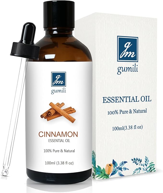 Cinnamon Essential Oil, 100% Pure Undiluted Cinnamon Oil for Diffuser, Massage - 100ml/3.38 oz - Bloomnest