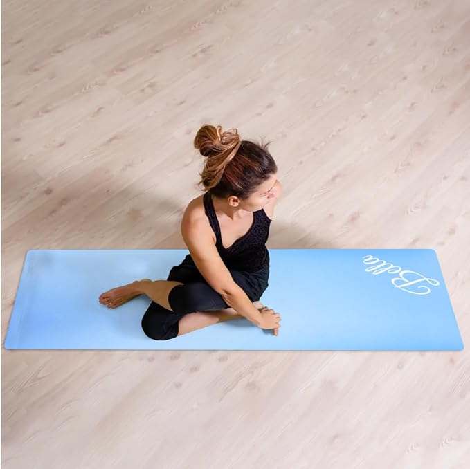 Custom Name Yoga Mat,Personalized Travel Yoga Exercise Mat,Non Slip,Perfect for Kids & Adults,Gradient Color E Series - Bloomnest