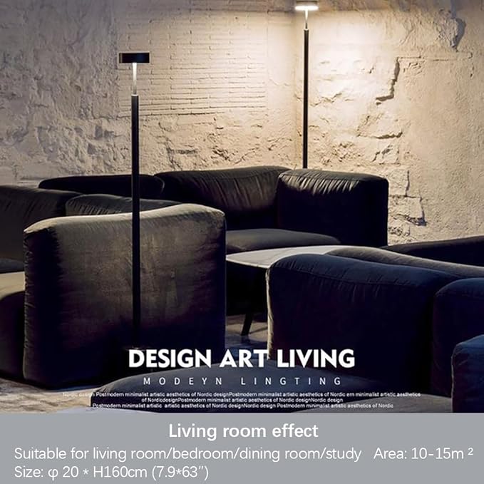 Nordic Floor Lamp Minimalism Modern Family Iiving Room Bedroom Creativity LED Decorative Standing Light (T) - Bloomnest