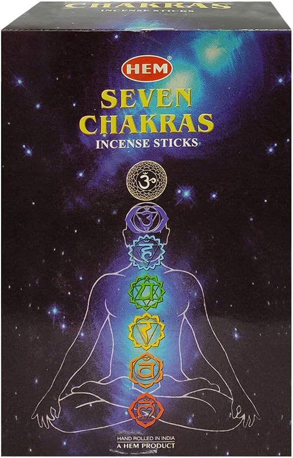 Chakra Incense Sticks and Incense Stick Holder Bundle Insence Insense Hem Incense Sticks