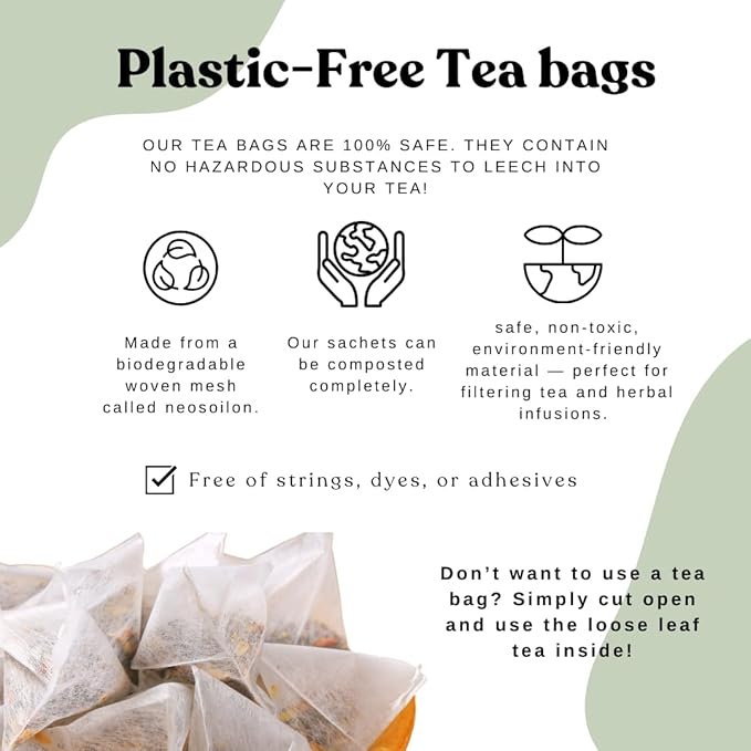 AutoimmuniTea – Soothing Tea Bags for Allergy Relief and Sinus Relief, Organic, Caffeine Free and USDA Certified, Blend of Lemon Balm, Ginger, Nettle, and Licorice, AIP Friendly - Bloomnest