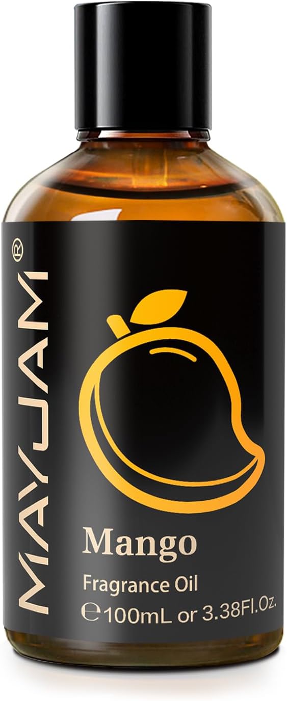 MAYJAM 100ML/3.38FL.OZ Mango Fragrance Oils with Glass Dropper, Essential Oils for Diffusers for Home, Long Lasting Scented Oils for Diffusers Soap Candle Making - Bloomnest
