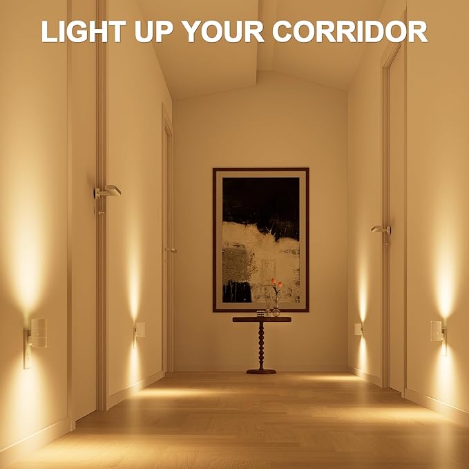 NIORSUN Night Lights Plug into Wall, Dimmable with 3 Color Modes & Auto On/Off Sensor, Ultra-Slim Nightlight for Hallway, Bathroom, Bedroom, Nursery, Kitchen (2 Pack, White) - Bloomnest