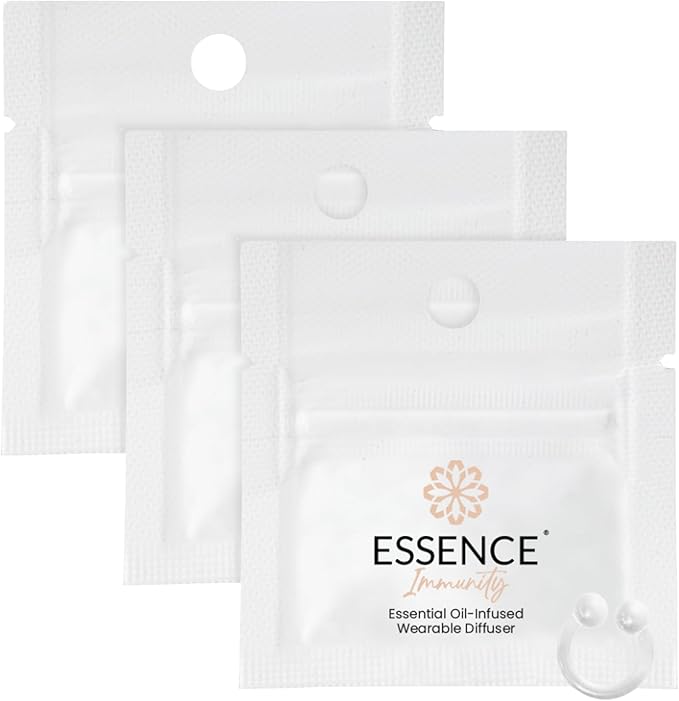 Essence Wearable Aromatherapy Nasal Diffuser – Immunity Blend Essential Oil Nose Ring – Personal Scent Clip for Travel, Work & Everyday Use – Made in USA (3 Pack) - Bloomnest