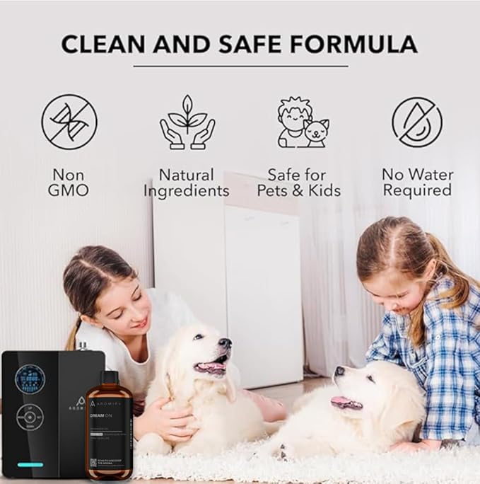 Dream On Diffuser Oil, 6.7 FL Oz, 200 mL, Luxury Hotel Scent Diffuser Oil for Home, Office & Spa, Fragrance Essential Oils for Aromatherapy, Aloe Vera & Cedarwood. - Bloomnest